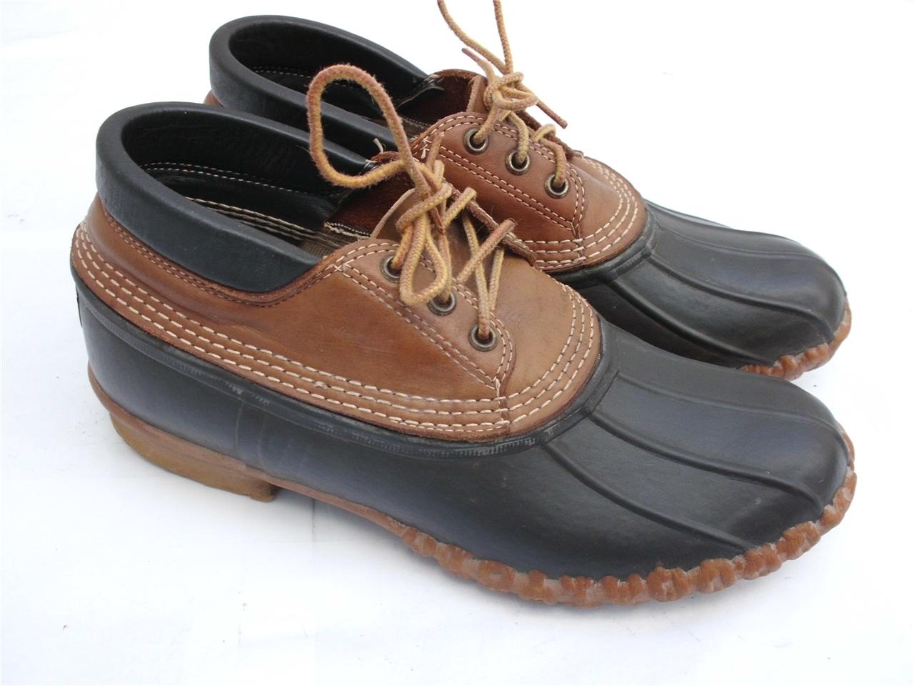 Men's LL Bean Bean Boots Duck Boots Brown Maine Hunting Shoes 9 M EUC ...