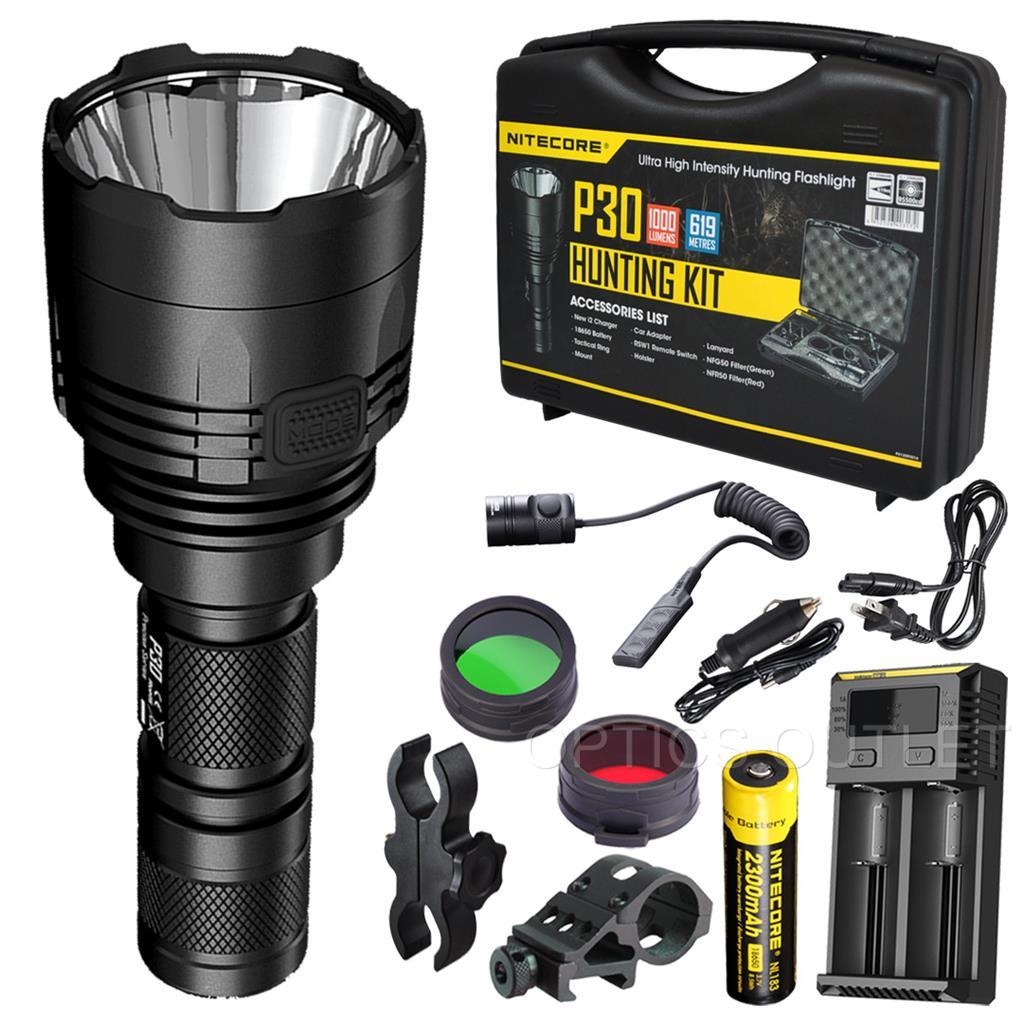 Nitecore P30 1000 Lumens Rechargeable LED Hog Varmint Coyote Hunting