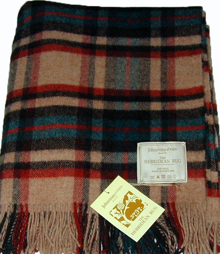 Johnstons of Elgin Wool Throw Blanket NWT Cozy 