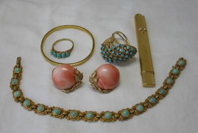 Boucles d 'oreilles, pendants, de style victorien doré : par