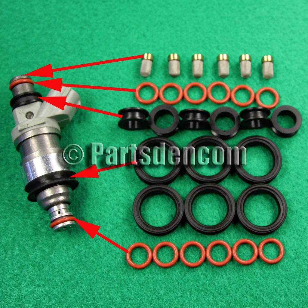 FUEL INJECTOR SERVICE KIT FITS TOYOTA PRADO VZJ 5VZFE 3.4L 6 CYL 9699