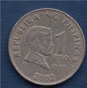 philippines 1 piso 2002