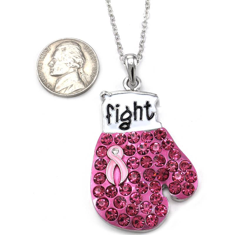 Boxing Glove Heart Pink Ribbon Fight Against Breast Cancer ...