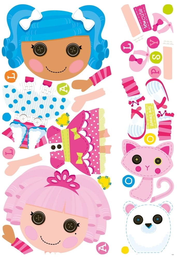 New Giant Lalaloopsy Wall Decals S Pink Bedroom Stickers New Giant Lalaloopsy Wall Decals S Pink Bedroom Stickers