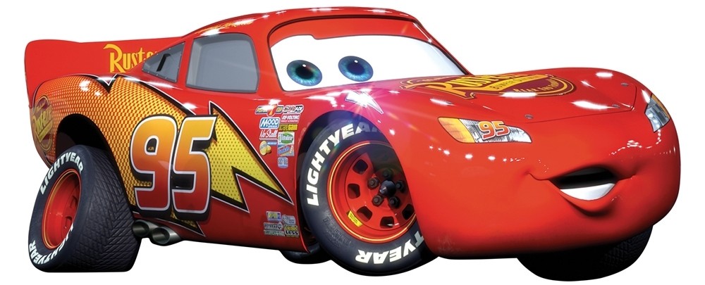 New GIANT LIGHTNING MCQUEEN WALL DECAL Disney Cars Movie Stickers ...