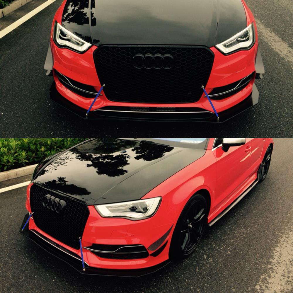 2x Adjustable Universal Car Front Bumper Lip Splitter 2x Adjustable Universal Car Front Bumper Lip Splitter