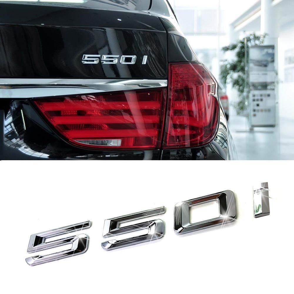 Chrome Letters 550i Trunk Lid Rear Emblem Badge For Bmw 5 Series E60 E61 F10 F11 Ebay