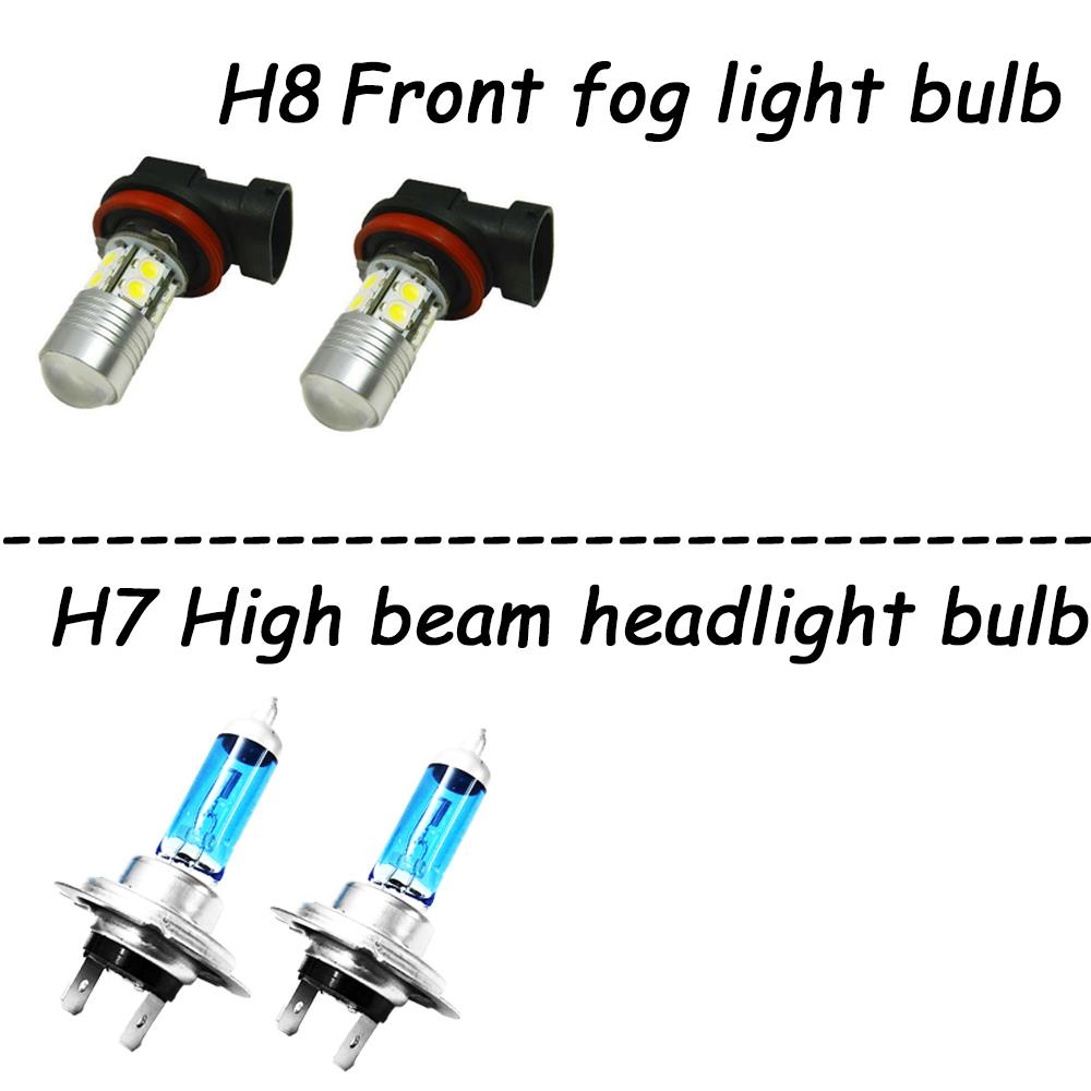 4x Fog Light High Beam Headlight Bulbs Combo For Bmw 320i