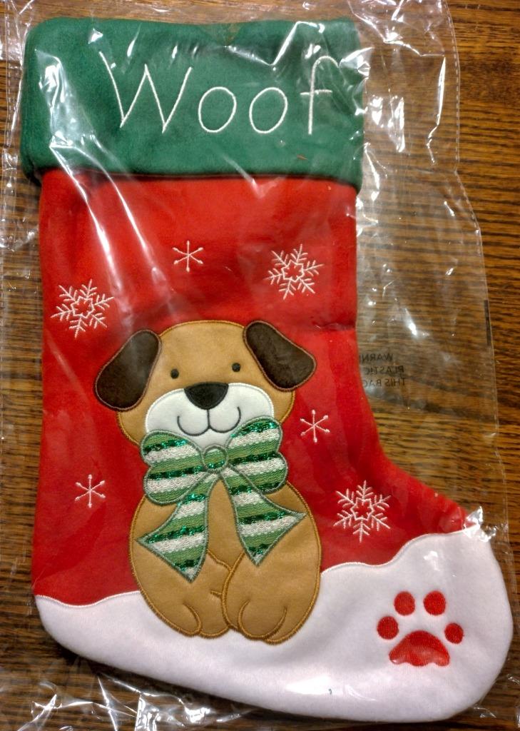 Adorable Kitty Cat or Puppy Dog Christmas Meow or Woof Stocking New ~ You Choose - Picture 9 of 9
