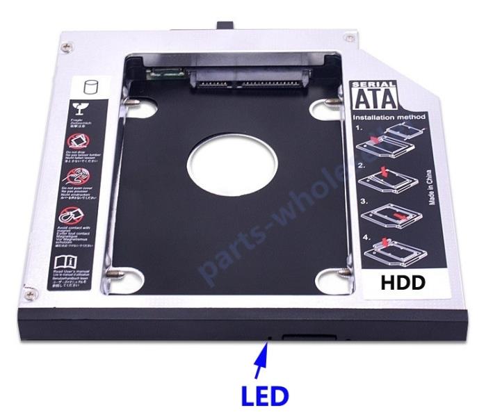 2nd SATA HDD SSD Caddy Adapter for IBM Lenovo Thinkpad T420 T520 W520 W510 T510