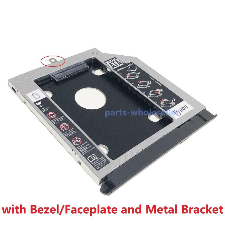 Bezel Faceplate 2nd HDD SSD Hard Drive Tray Caddy for Lenovo ideapad