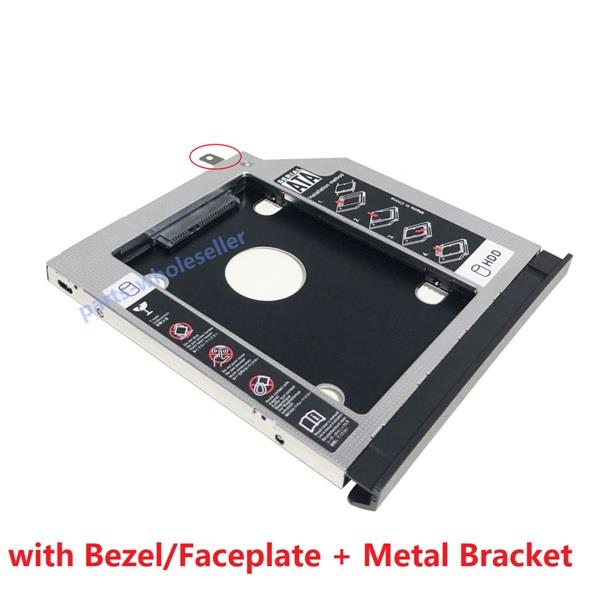 12.7mm HDD/SSD Caddy Adapter For Dell Latitude E5430 E5510 E5530 Laptops - 2nd Drive Bay