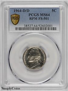 エリス　シークレット 2007-D $1 John Adams Dollar Missing Reverse Clad Layer ANACS MS64 RB