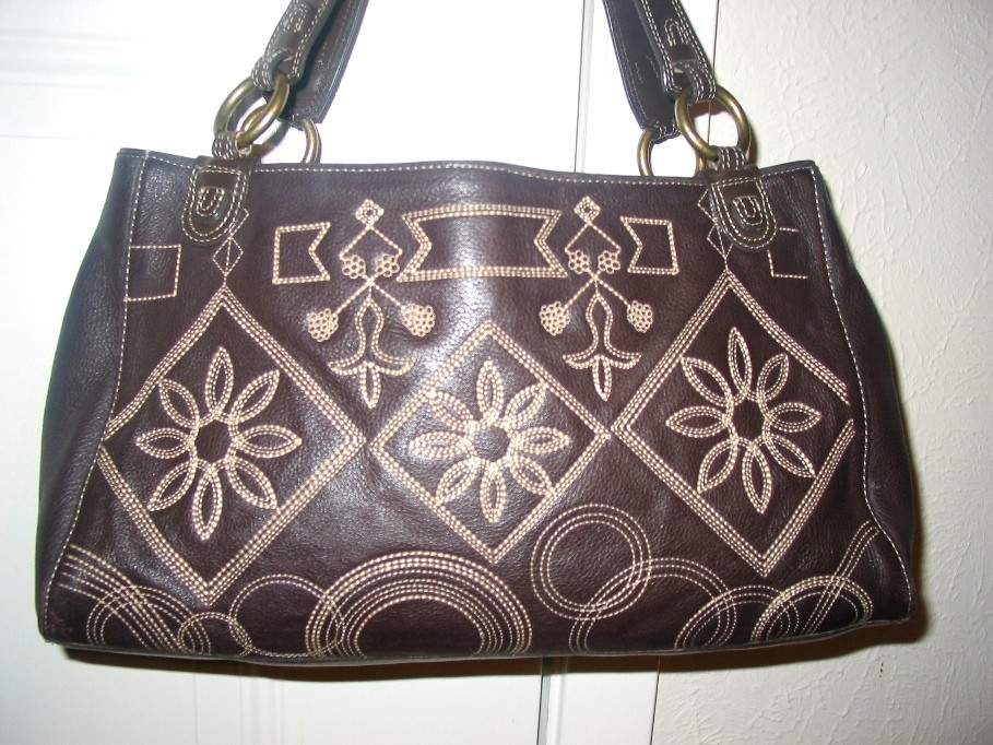 ANTONIO MELANI Used Brown Leather Handbag Bag Purse | eBay