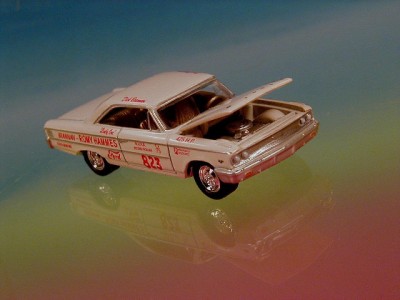 Hot 63 427 Ford Galaxie Super Stock Drag Car NHRA Record Holder LE 1/64 ...