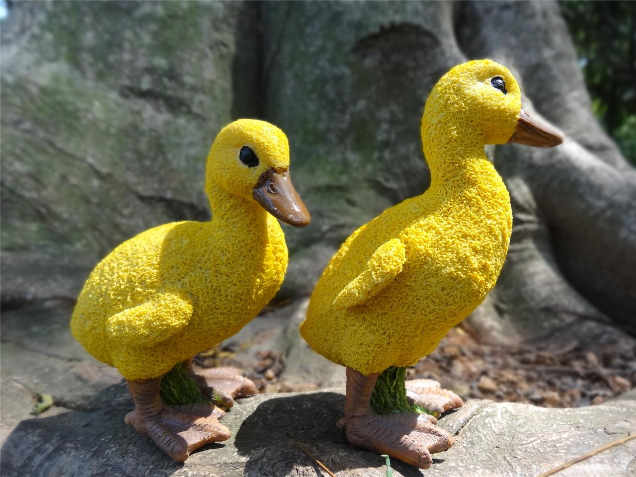 resin ducks garden