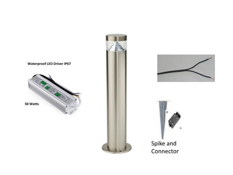 Stainless Steel Bollard Outdoor Garden Light Spike 12v Volt Led Stainless Steel Bollard Outdoor Garden Light Spike 12v