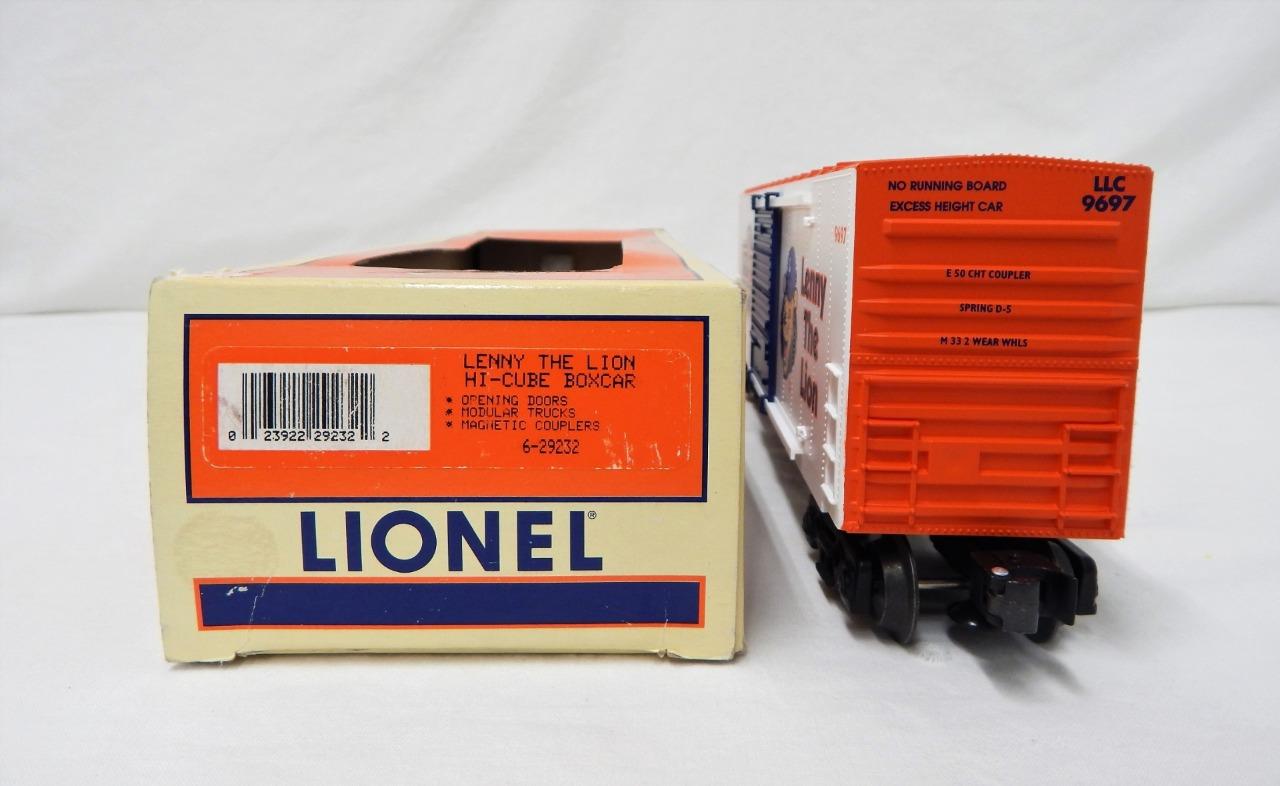Lionel 629232 Lenny the Lion HiCube Boxcar C8 with box O Gauge die