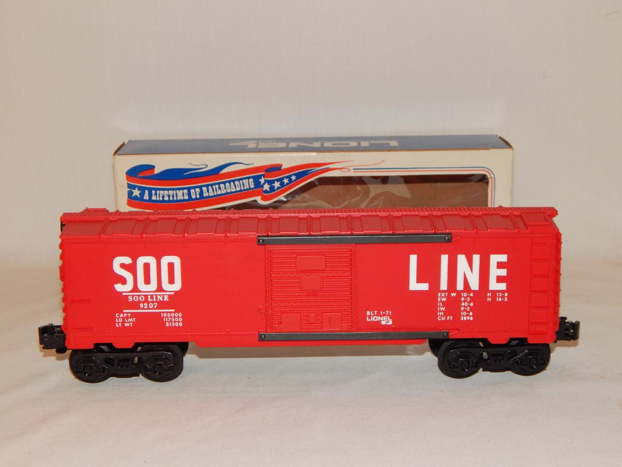 Lionel Trains 6-9207 SOO Line Boxcar 1971 O MPC logo Freight car Red ...