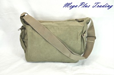 Ahmik Casual Canvas Messenger Book Bag BMT-3284 Green