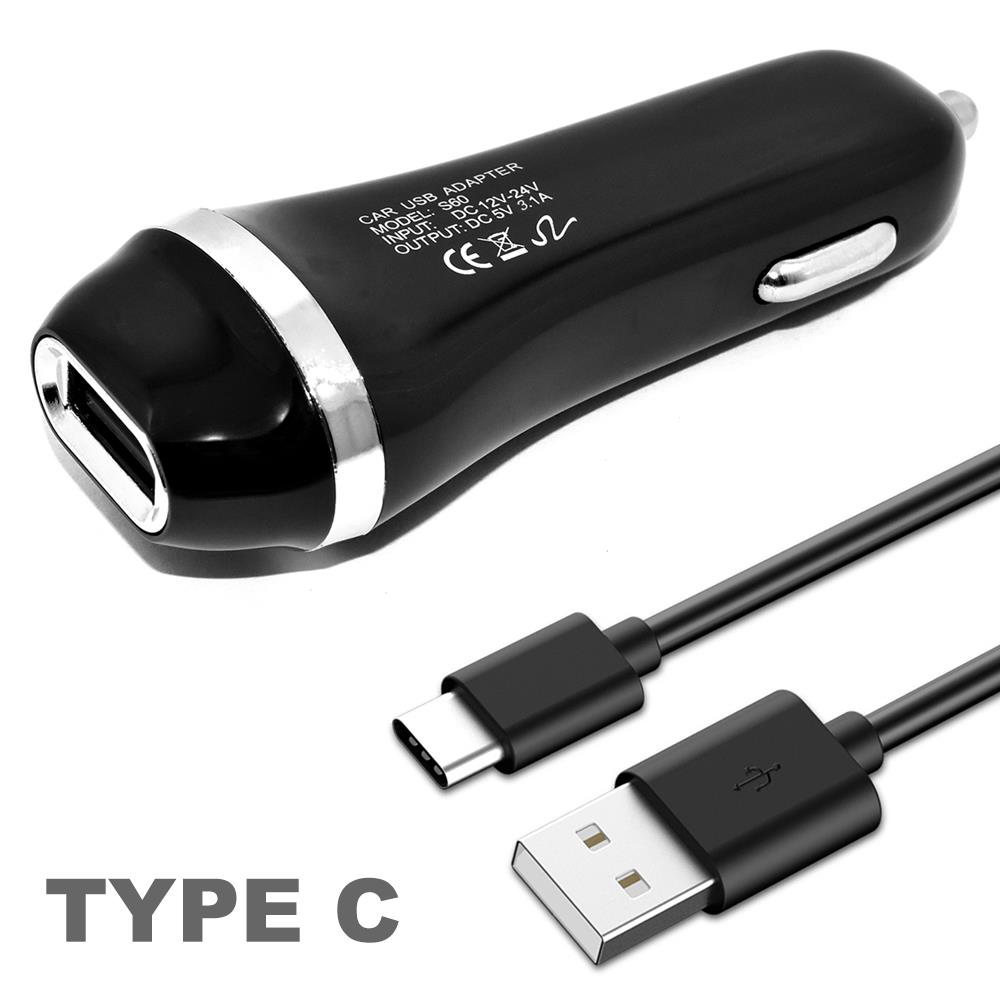 3.1A Adaptive Fast Quick Type C USB Cable & Car Charger for Samsung/LG/Motorola - Picture 8 of 9