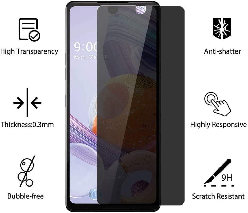 Protector de pantalla antiespía de privacidad para Motorola Moto G Power/Stylus/Play/Pure/G9+ - Imagen 8 de 9