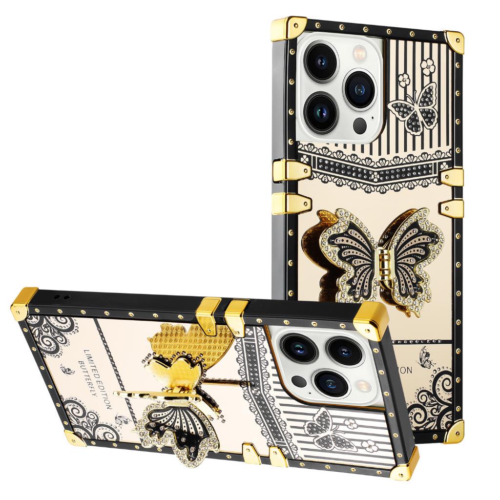 For IPhone 14 Pro Max Plus Hybrid Bling Luxury Diamond Butterfly Hard Case Cover - Picture 13 of 18