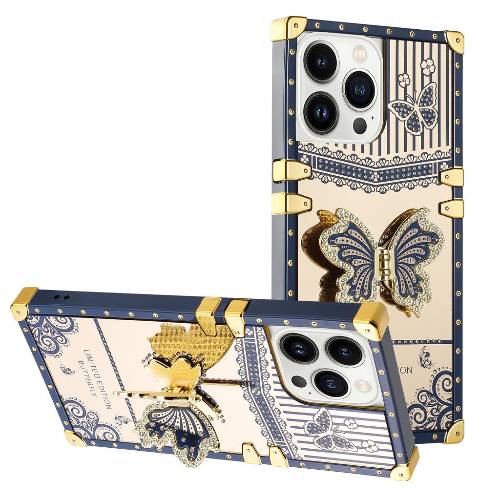 For IPhone 14 Pro Max Plus Hybrid Bling Luxury Diamond Butterfly Hard Case Cover - Picture 14 of 18