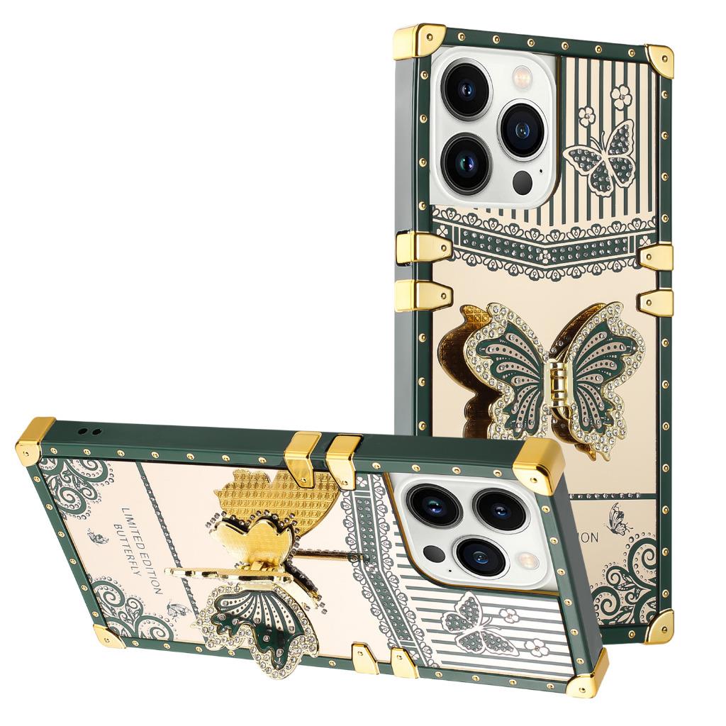 For IPhone 14 Pro Max Plus Hybrid Bling Luxury Diamond Butterfly Hard Case Cover - Picture 15 of 18