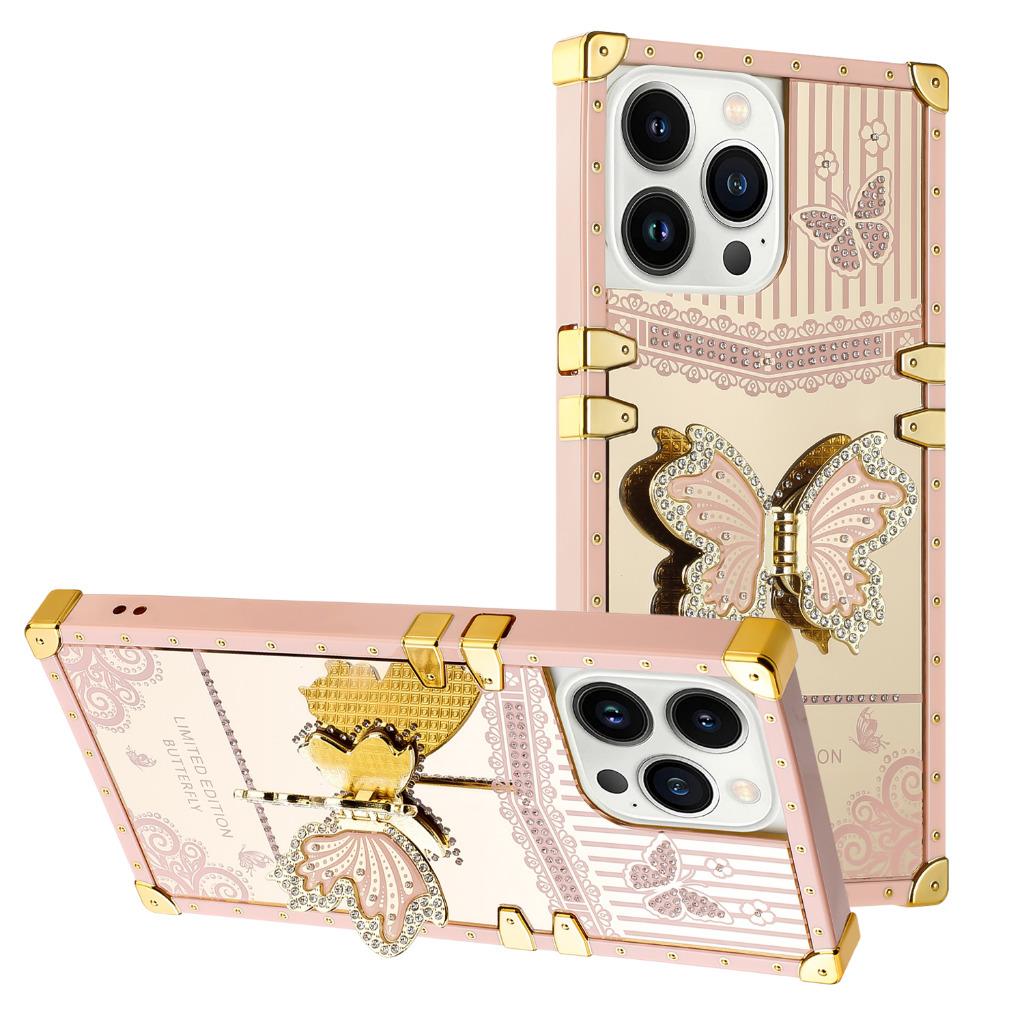 For IPhone 14 Pro Max Plus Hybrid Bling Luxury Diamond Butterfly Hard Case Cover - Picture 16 of 18