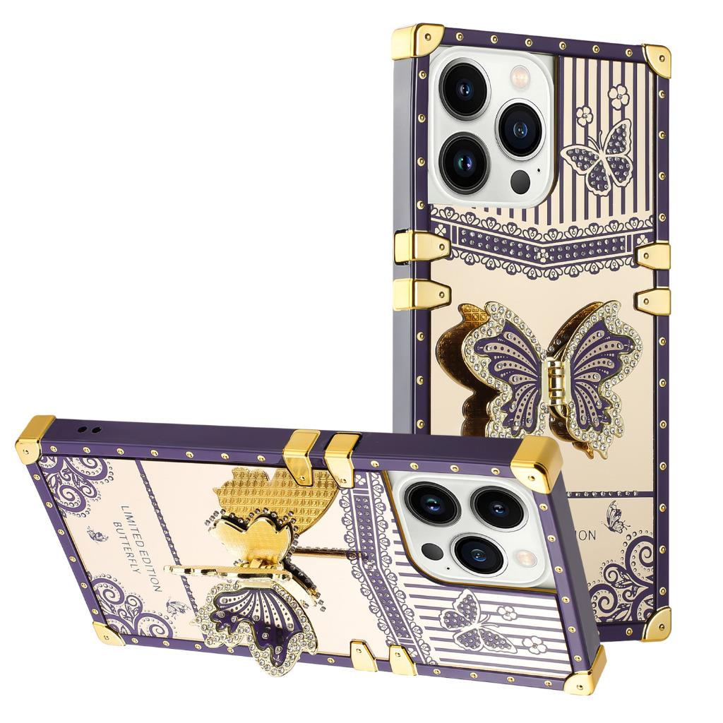 For IPhone 14 Pro Max Plus Hybrid Bling Luxury Diamond Butterfly Hard Case Cover - Picture 17 of 18