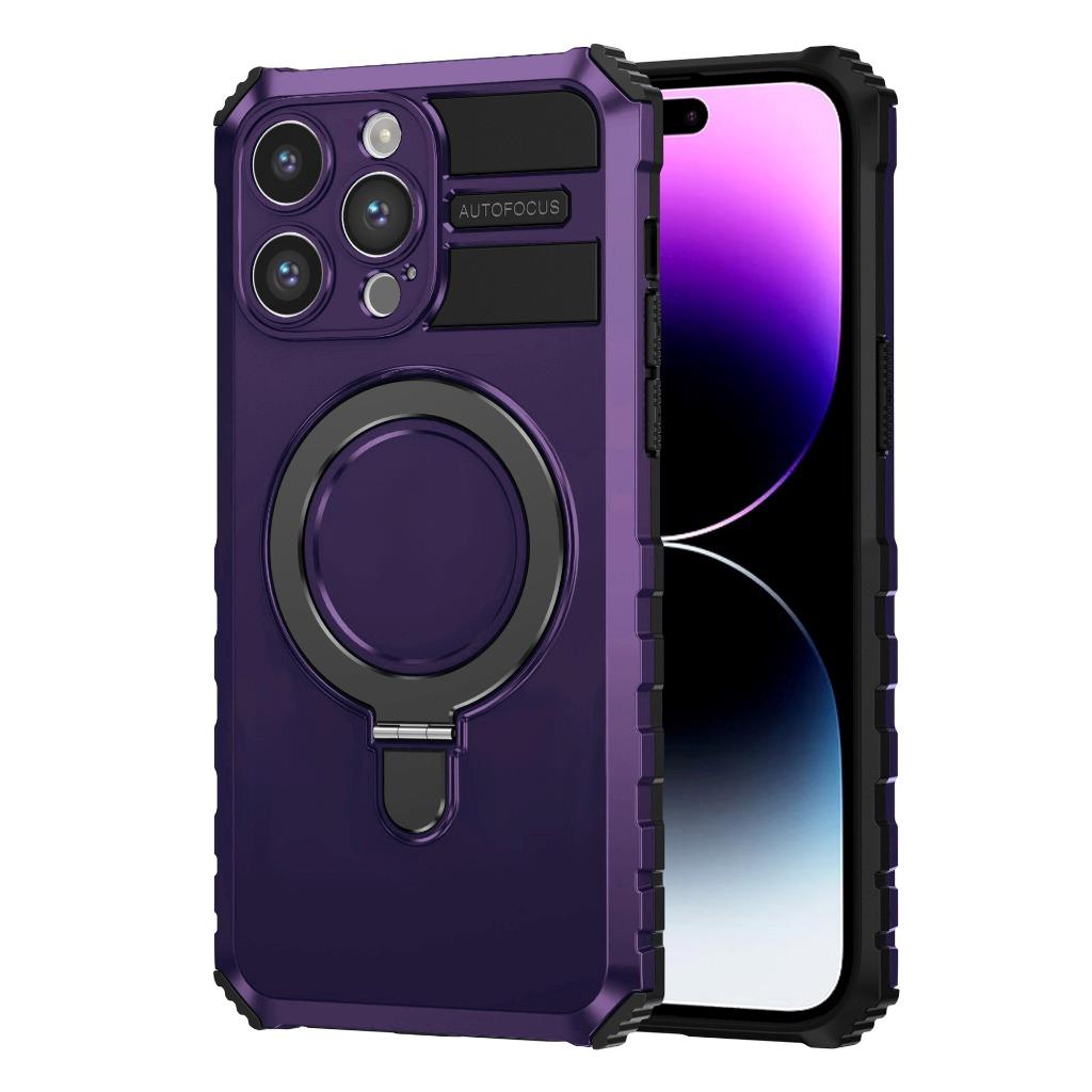 Funda MagSafe para iPhone 16 Pro Max Plus + Cubierta con soporte magnético resistente blindado - Imagen 24 de 25