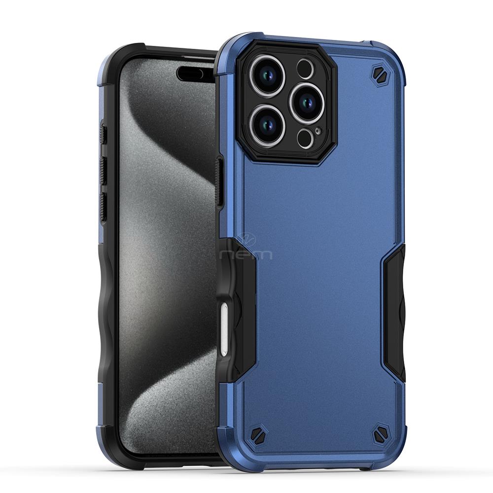 For iPhone 16 Pro Max/16 Pro/16 Plus Case Phone Shockproof Cover +Tempered Glass - Picture 16 of 19