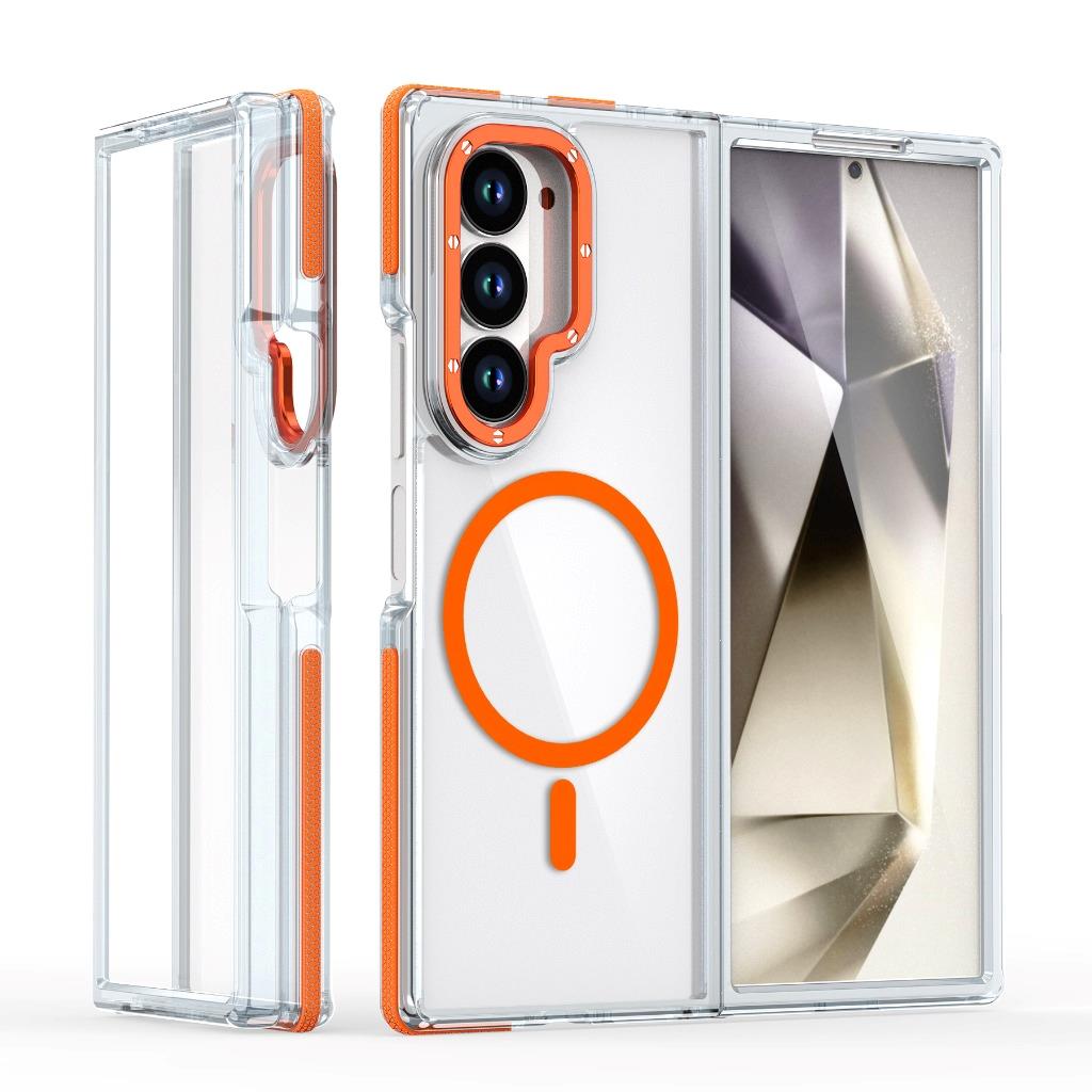 Funda con marco de lente transparente Magsafe de grado militar plegable 6 para Samsung Galaxy Z - Imagen 13 de 14