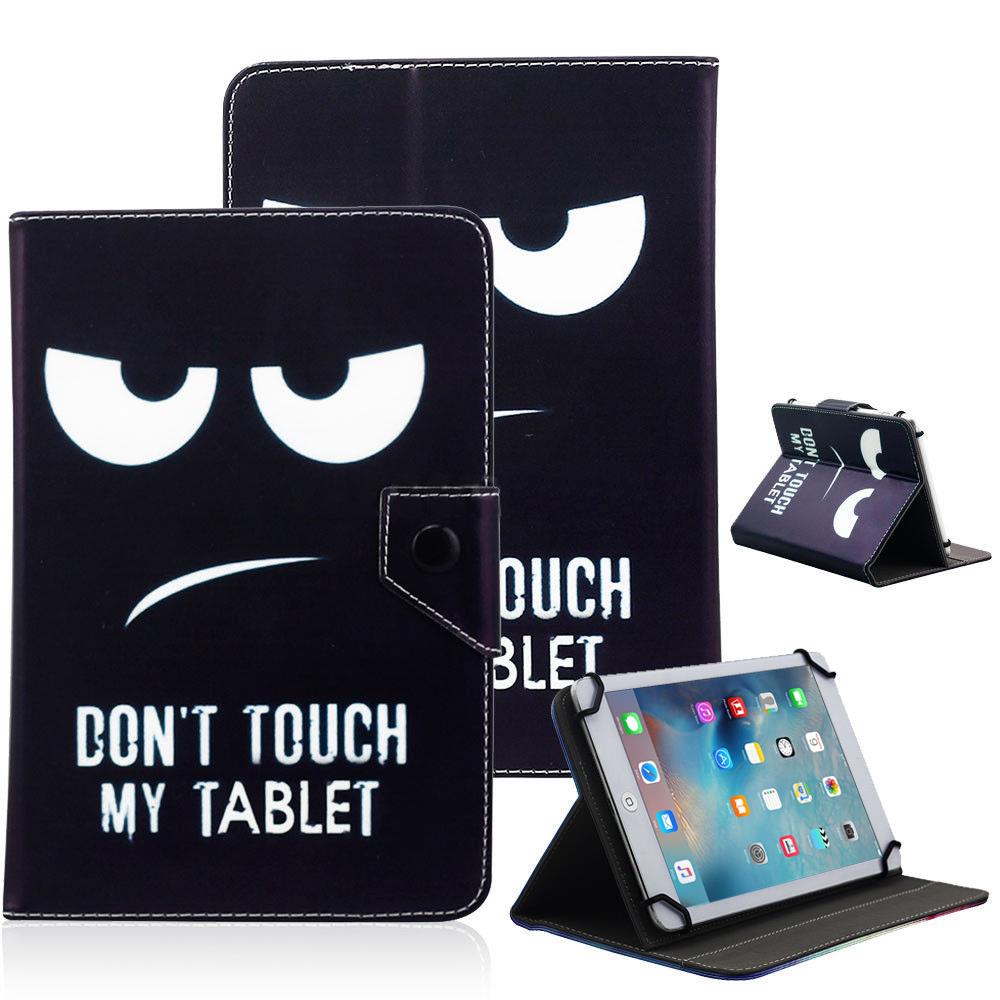 Don T Touch My Tablet 10 Universal Leather Box Case For Acre Alcatel Asus Amazon Ebay