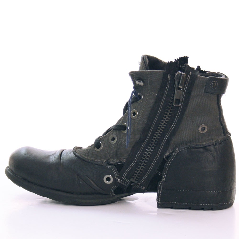 Men's New Replay Clutch Leather Winter Boots in Black | eBay