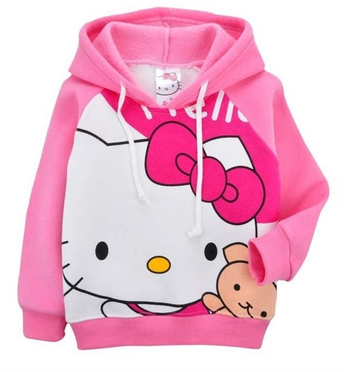 Sanrio Hello Kitty Girls Hoodie Jacket Jumper Hoody Sweatshirt | eBay