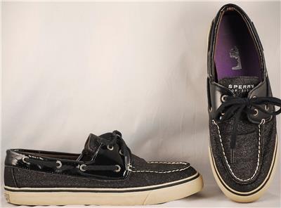 glitter boat shoes