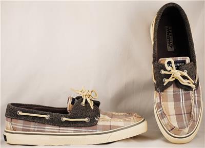 sperry top sider plaid