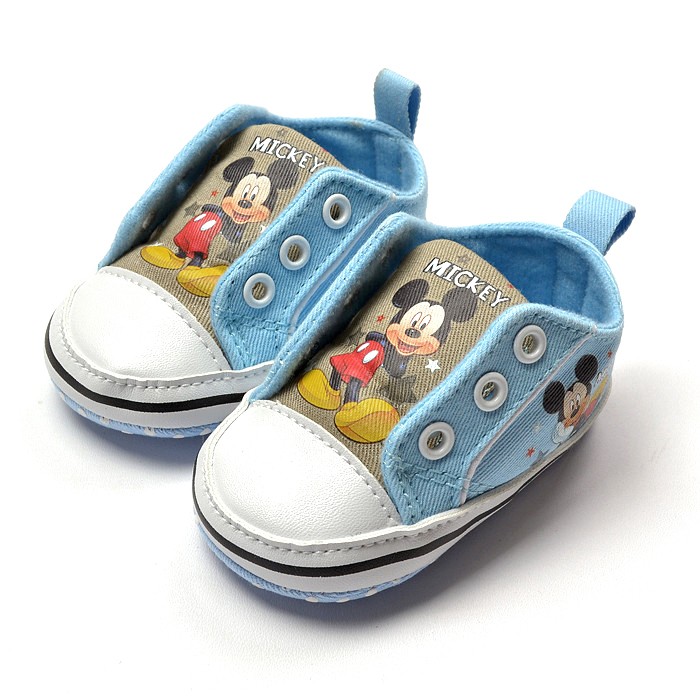 Hot Chic Baby Blue Canvas Disney Mickey Mouse Baby Boys Casual Shoes US ...