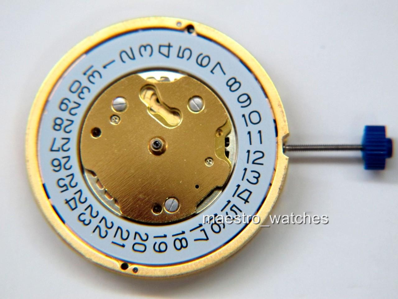 New RONDA 5030.D Gold Plated Chronograph Quartz Watch Swiss Movement | eBay