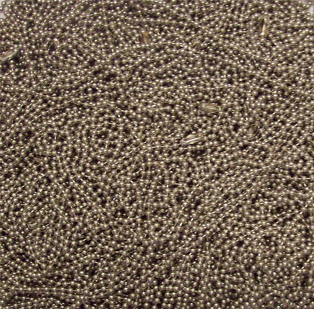 24/" Inch Military Spec Stainless Steel Army Dog Tag 2.4mm Ball Chain Lot