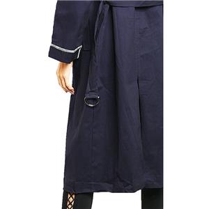 Double Breasted London Kensington Windbreaker Maxi Long Belted Trench Coat S M L