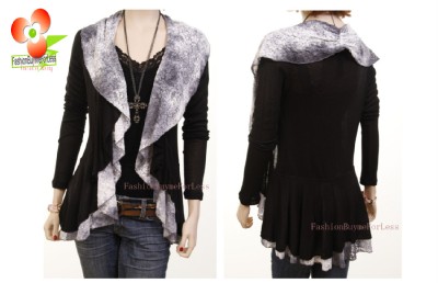 Free People Ruffle Pattern Cardi at Free People Clothing Boutique
