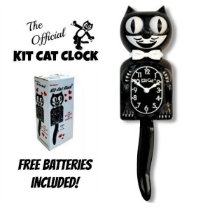 Classic Black Kit Cat Clock 15 5 Free Battery Usa Made Official