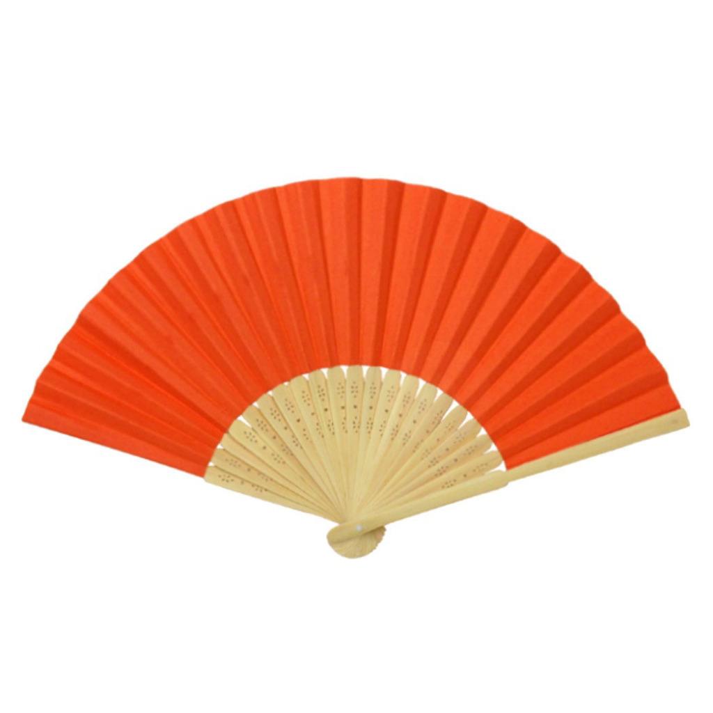 VENTILADOR DE MANO DE PAPEL 8.25" Color Elección BUENA CALIDAD Bambú Plegable Bolsillo Cartera NUEVO - Imagen 20 de 23