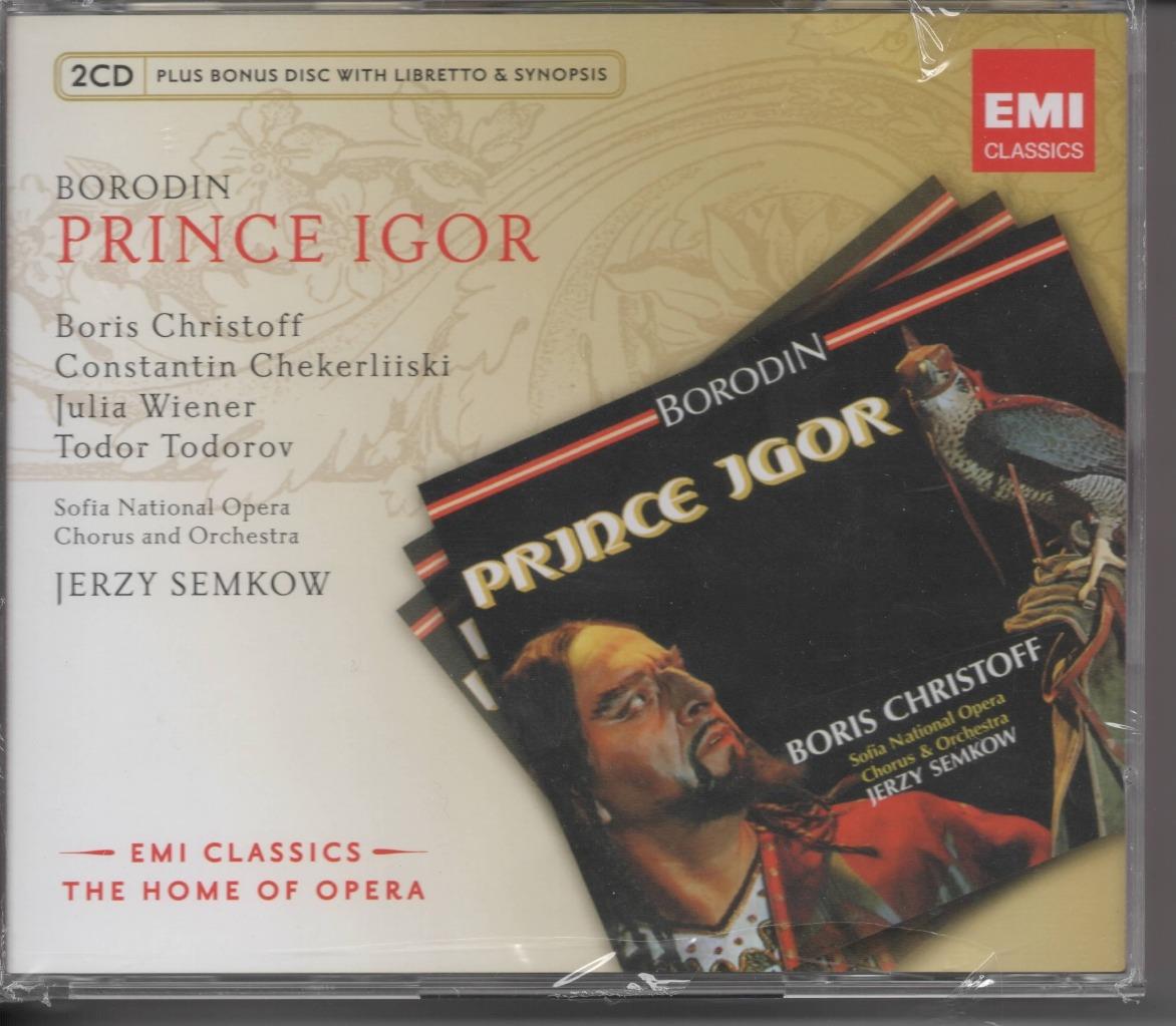 BORODIN Prince Igor BORIS CHRISTOFF EMI 2CDs + Liberetto CD SEALED