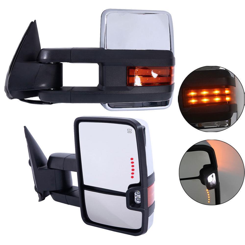 For 03 06 Chevy Gmc Cadillac Towing Mirrors Power Heated