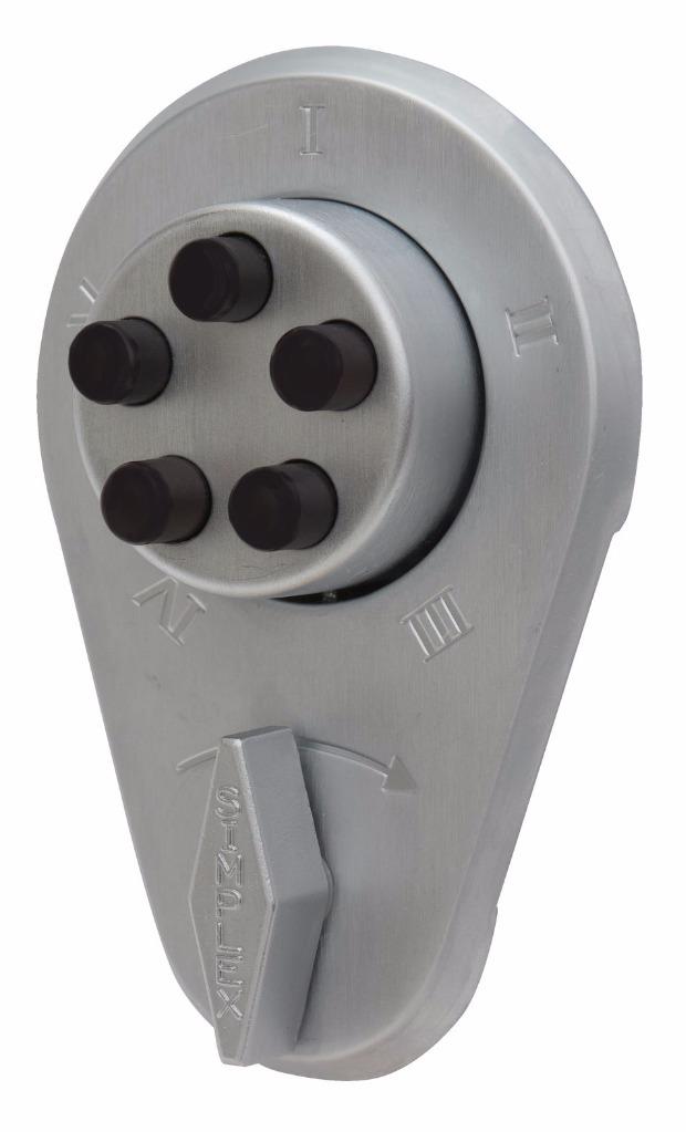 Kaba simplex 900 push button combination door lock 904 rim deadbolt 1 3