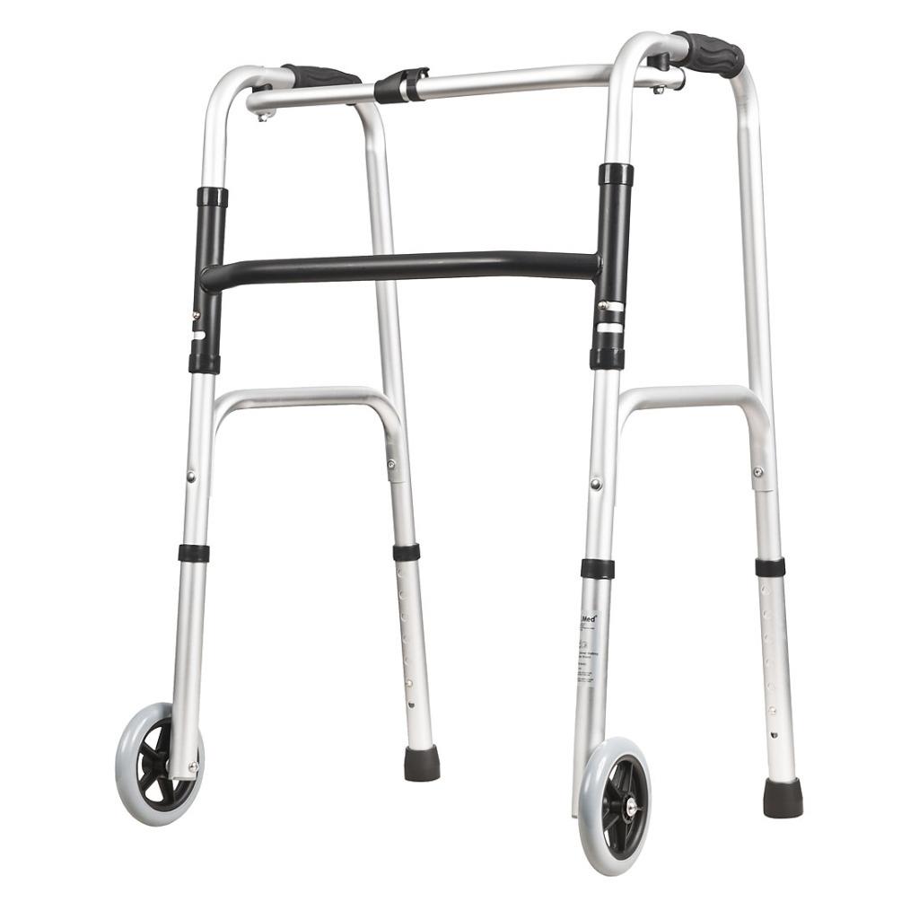 Deluxe Zimmer Foldable Lightweight Walking Frame Mobility Aid Elderly Disability - Picture 6 of 6